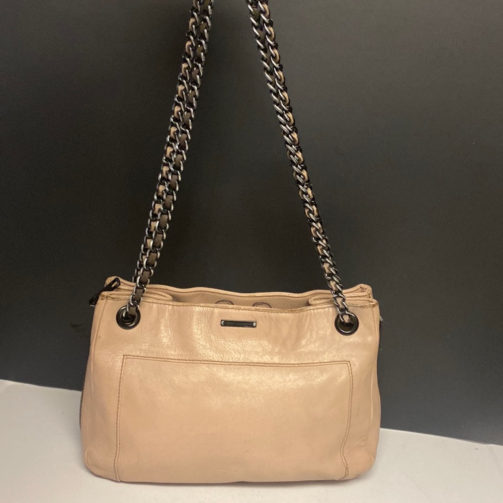 REBECCA MINKOFF Pink Expandable Shoulder Bag Purse